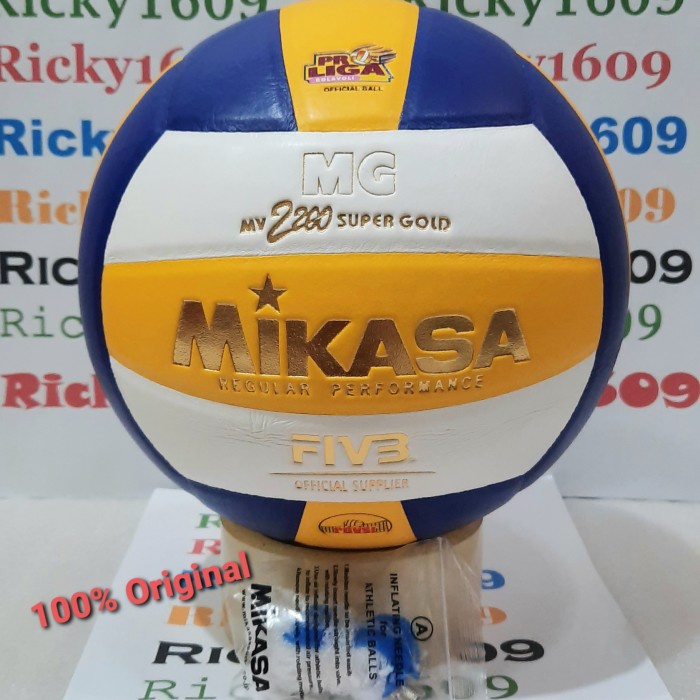 Terlaris Bola Volly Mikasa Mv 2200 Super Gold - Original Mikasa Made In Japan