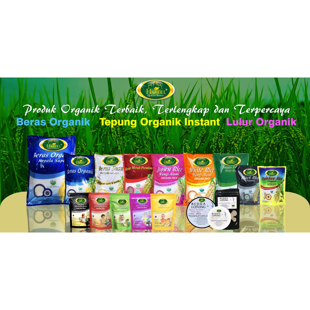 

Beras Merah Hotel 2 Kg - Beras Merah Organik - Beras Organik Merah - Beras Hotel Organik Merah -