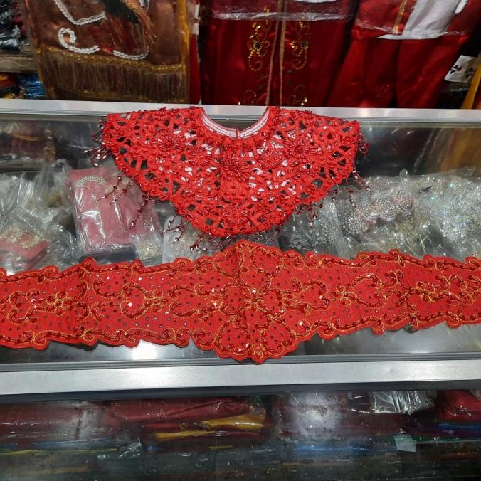 Aksesoris dada dan pinggang # hiasan dada # Kostum Tari # Baju Adat