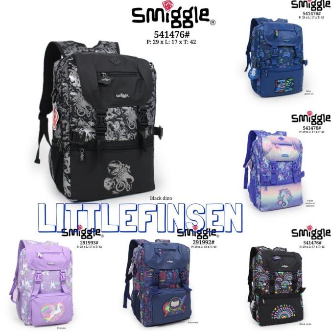 smiggle foldover backpack/tas ransel smiggle unicorn