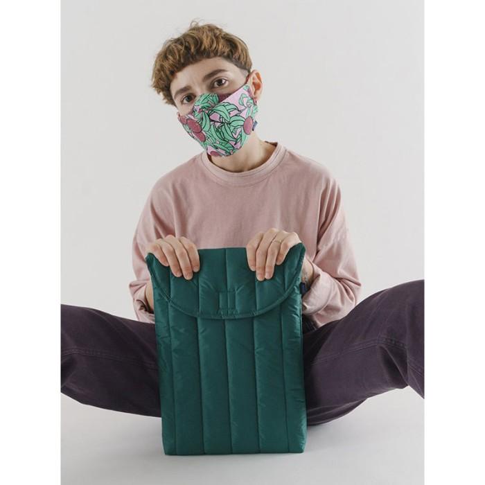 Baggu - Puffy Tablet/Laptop Sleeve In Malachite