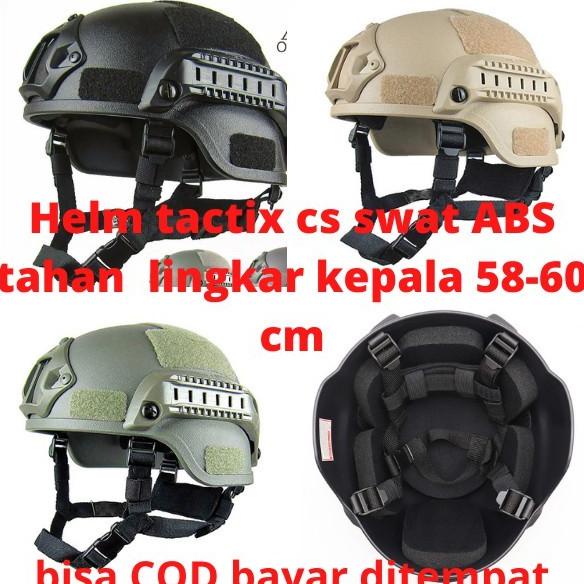 Helm tempur tactical tni polisi pendidikan 86 berkualitas -hitam