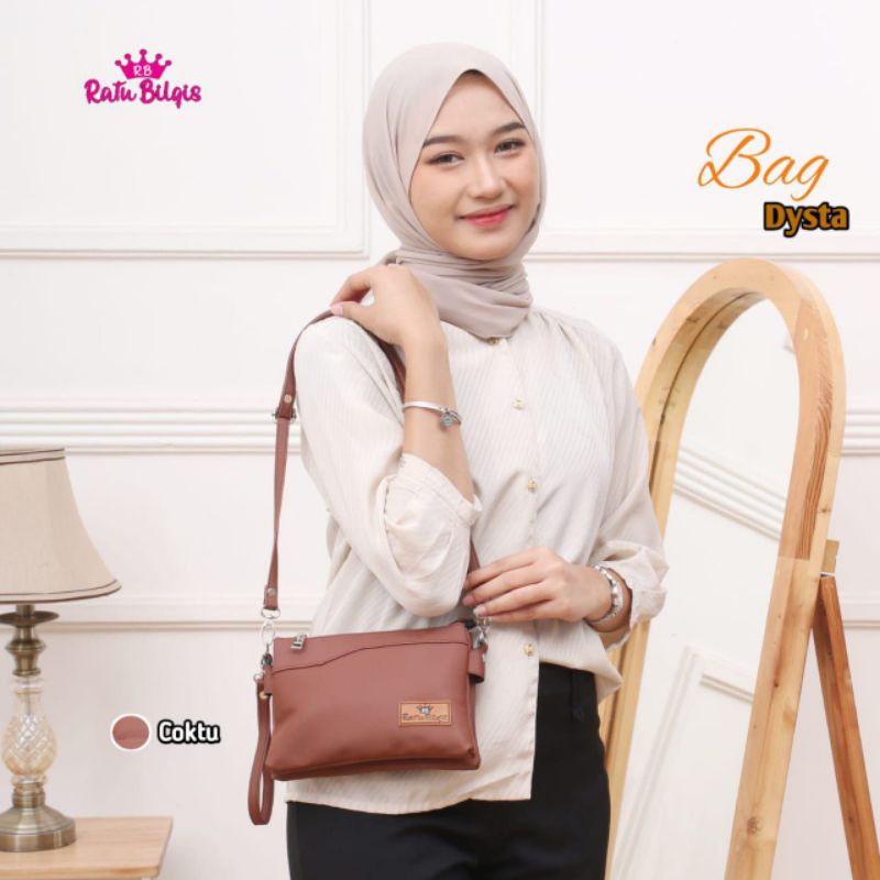 COD✅ DYSTA BAG BY RATU BILQIS / TAS RATU BILQIS / TAS SELEMPANG / TAS CANTIK MURAH ANTI AIR