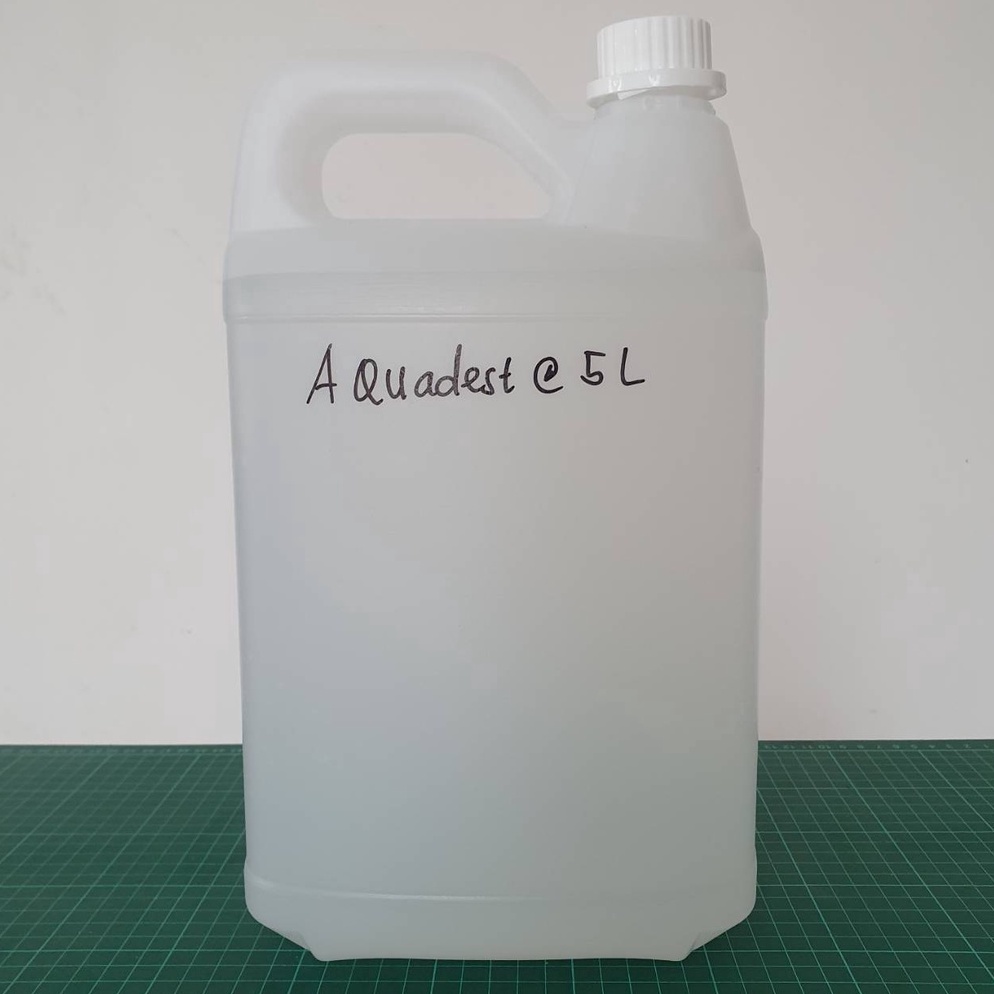 ㄶ Aquadest 5 Liter Air Suling Distilled Water ☉