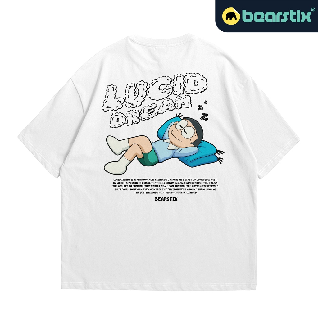 SHINZO - Kaos Oversize Lucid Dream - Tshirt Nobita - Baju Doraemon - Kaos Cartoon Streetwear