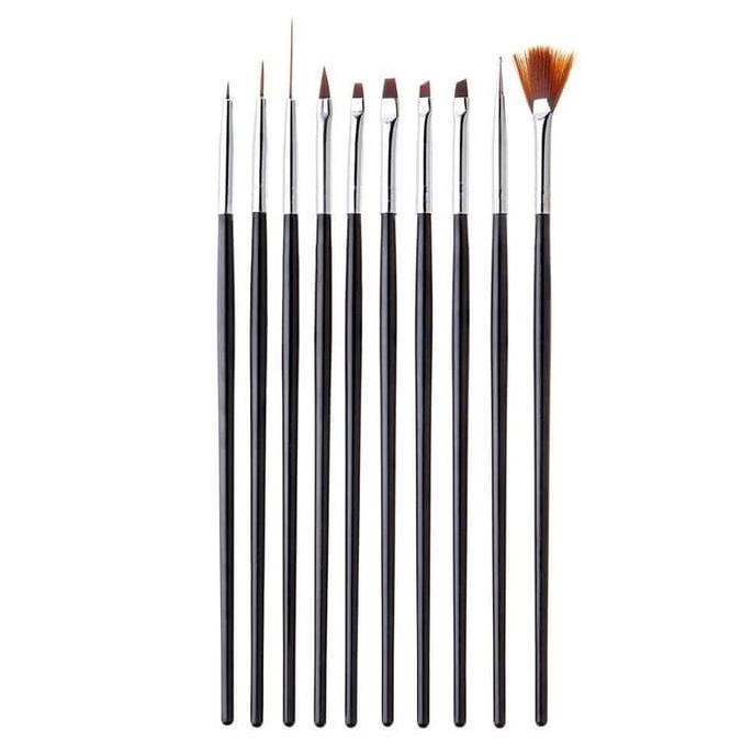 

Paket Set Kuas Seni Lukis 10 Jenis + Kuas Tipis Liner Brush 3 Pcs Kualitas Premium