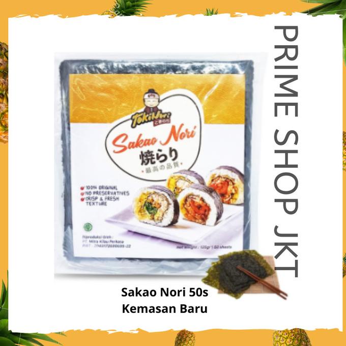 

Sakao Nori Sushi Halal isi 50 pcs Rumput Laut Roasted Seaweed Kimbab