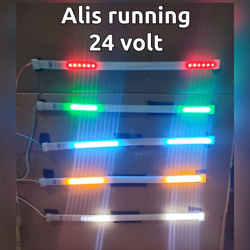 Terbaru Lampu LED alis running 12 volt 24 volt 30 CM Lampu Alis kaca truk bus Lampu alis motor mobil