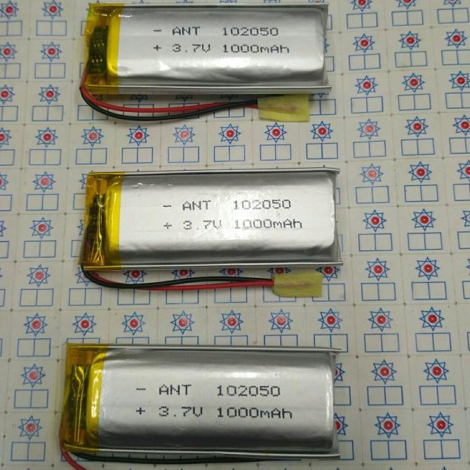 Baterai Lithium-ion Polymer 102050 3,7V 1000mAh
