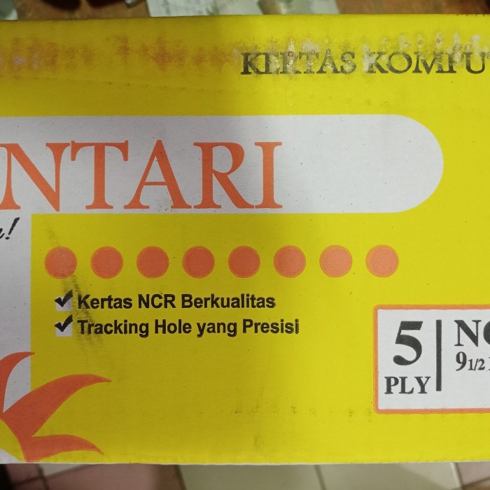 

kertas komputer 5 ply sintari 91/5 x 11