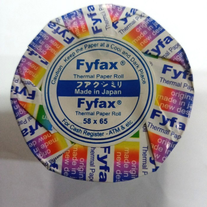 

kertas thermal 58 X 65 fyfax.