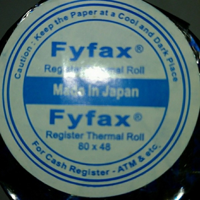 

kertas thermal 80 x 48 fyfax.