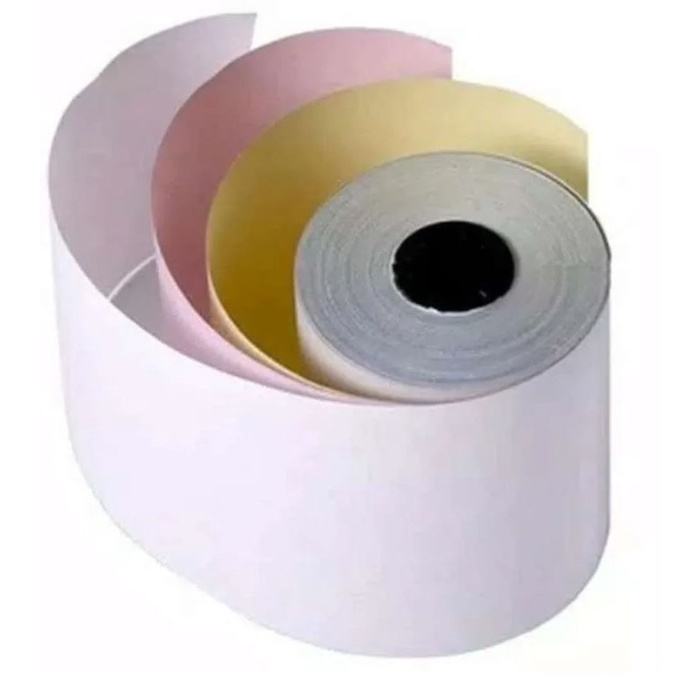 

kertas struk kasir telstruk / telstrook NCR 75 X 55 3ply.