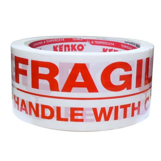 

lakban fragile merk kenko