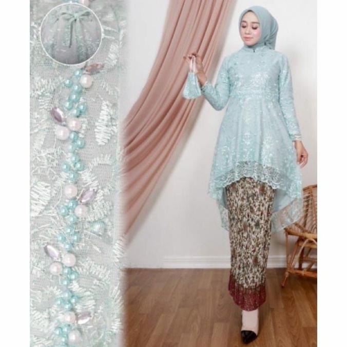 COD/SET TUNIK AURORA LESTI KEJORA/TUNIK TULLE BORDIR MIX PAYET/TUNIK