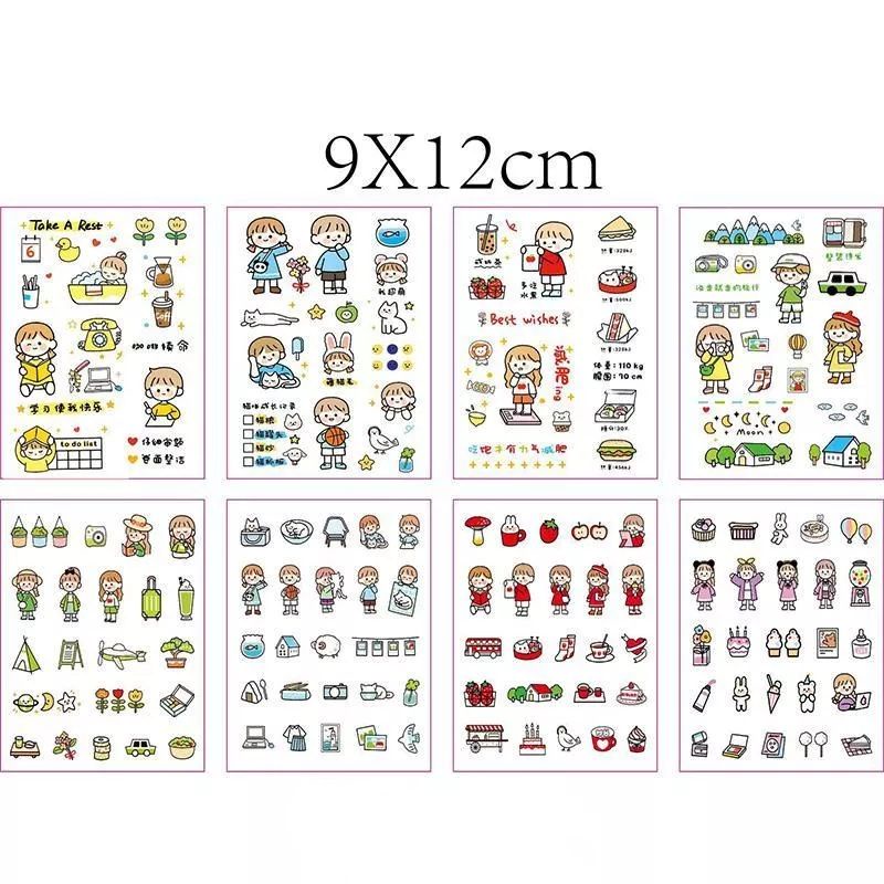 

1 Lembar Stiker Motif Lucu/Sticker Momo Anti Air Kartun Pita Akun Tangan Ponsel Dekorasi Kecil Stiker Emoji Stiker Ekspresi Diary Diy Scrapbook