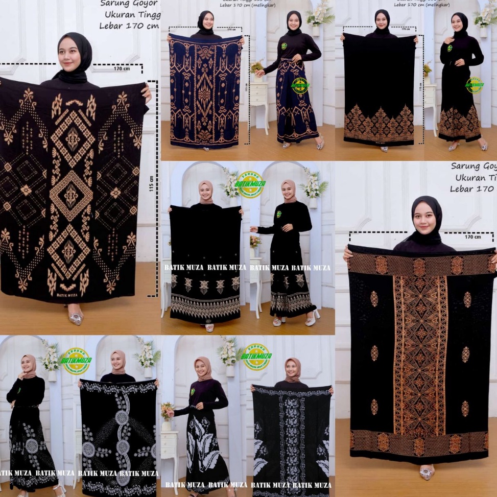 Terlarizzz SARUNG WANITA | SARUNG MUZA |  ADA 30+ MOTIF | SARUNG BATIK GLOYOR GOYOR | SARUNG TUBANAN