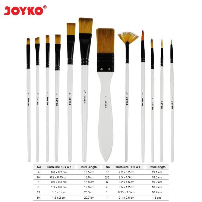 

Joyko Art Brush Set / Set Kuas Lukis Cat Acrylic Watercolour Brs-18 Terbaik Dikelasnya