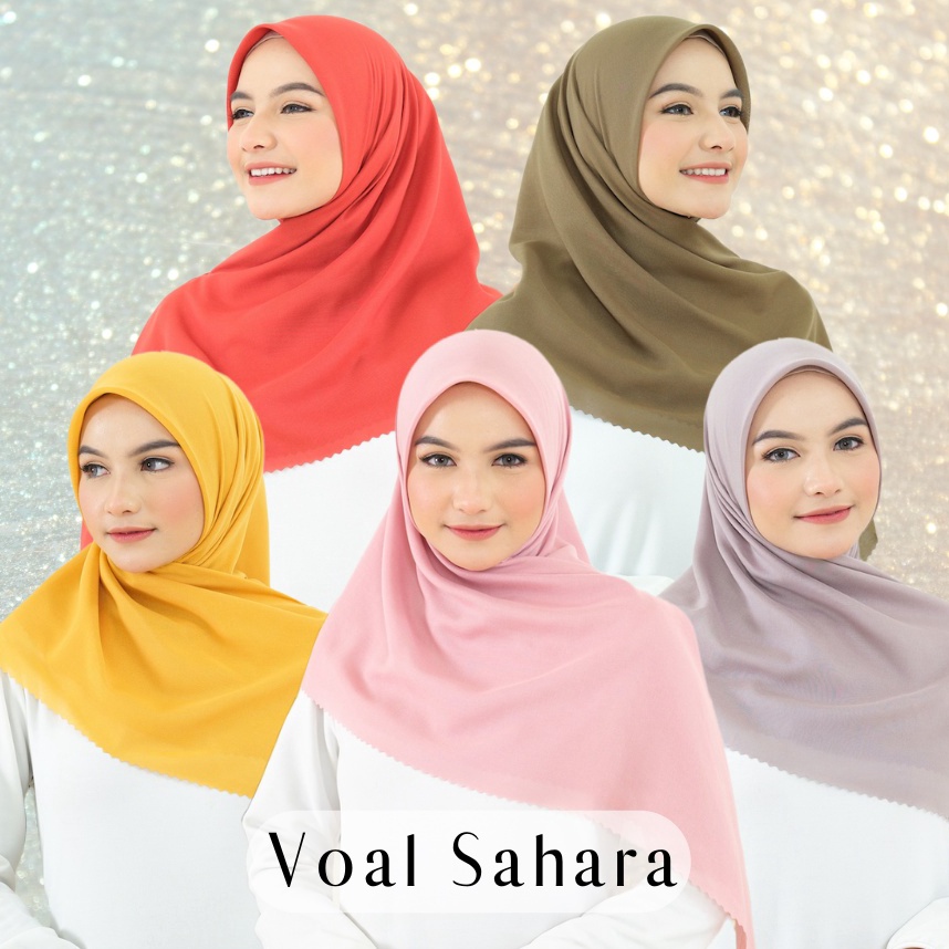 ➛ Mevrouw Hijab VOAL SAHARA SUPERFINE 115 x115 Lasercut ♕