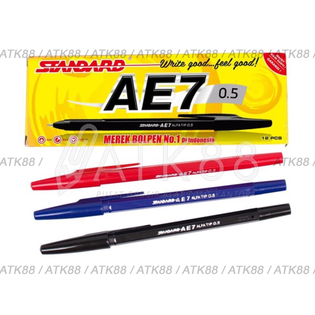 

ckqc -72 Ballpoint / Pulpen Standard AE7 1 Pack / 12 pcs Scrooling