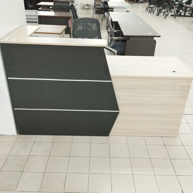 Meja Kerja Resepsionis/Meja Kantor Ada Laci Minimalis Kualitas Premium