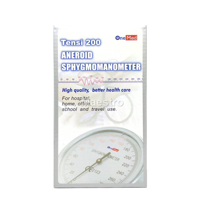 ➬ Tensimeter Aneroid OneMed Alat Tensi 200 Darah Sphygmomanometer Jarum Tensi200 ➯Baru