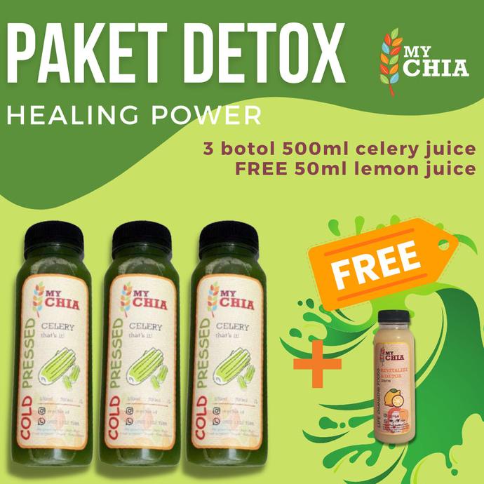 

Paket Jus Seledri 3 hari : Celery Juice Level 1/2/3 500ml 3 botol