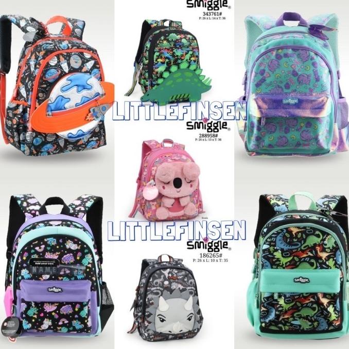 tas smiggle anak/ransel smiggle tk/tas smiggle anak dino