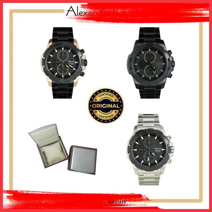 (NUNO) JAM TANGAN PRIA ALEXANDRE CHRISTIE ORIGINAL AC 6583 MC