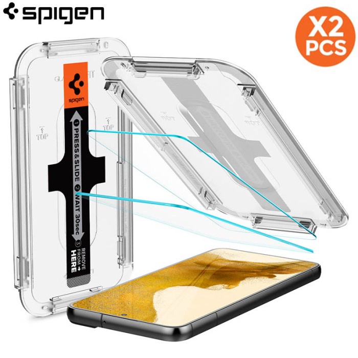 Terlaris Spigen Ez Fit Tr Tempered Glass Samsung Galaxy S22 5G - 2Pcs Screen