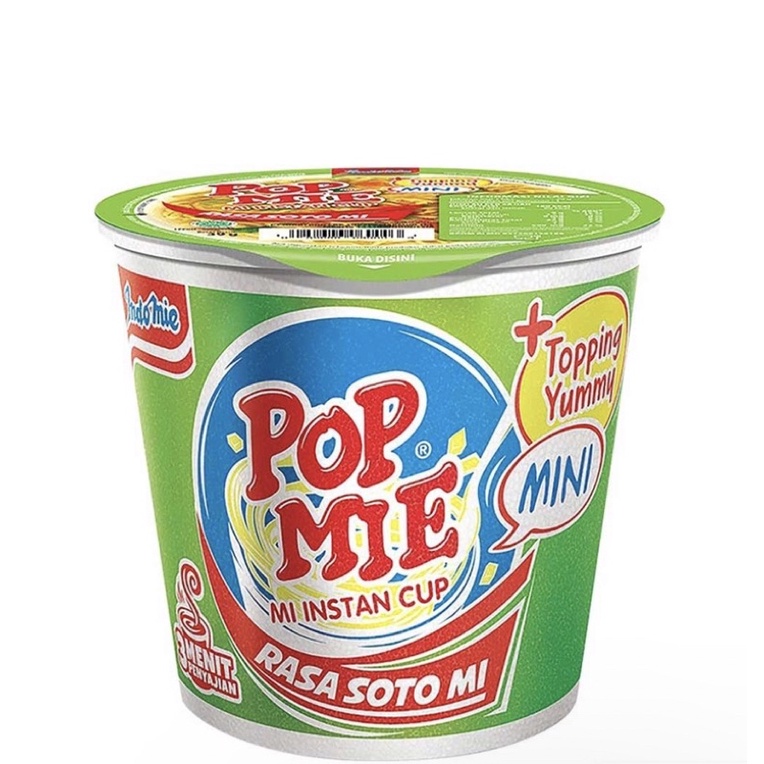 

Pop Mie Mini 35g Soto Mi Ayam Bawang Baso