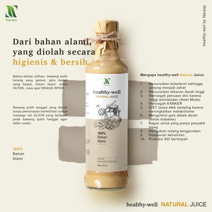 

Healthy Well Natural Juice - Jus Bawang Putih Tunggal Lemon Madu Hutan