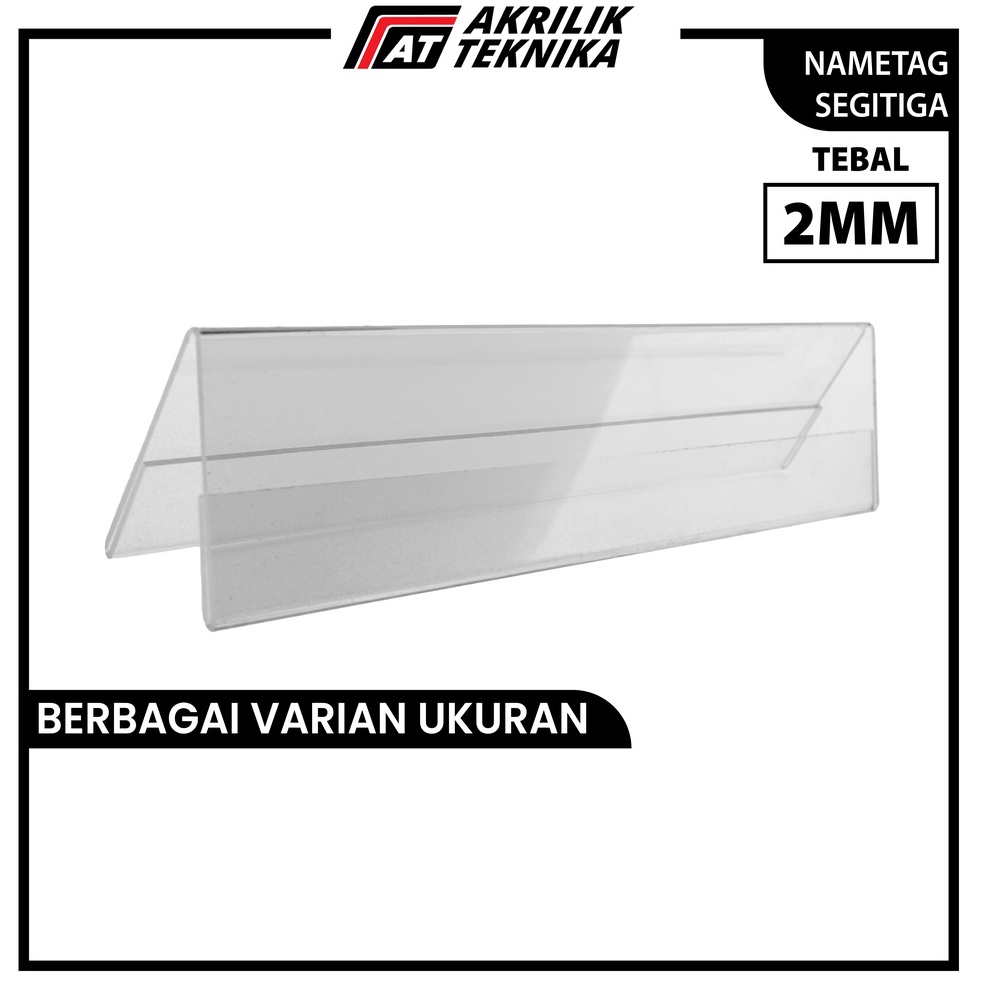 

Ready¯AKRILIK / ACRYLIC / DISPLAY PAPAN NAMA MEJA PANITIA SEGITIGA