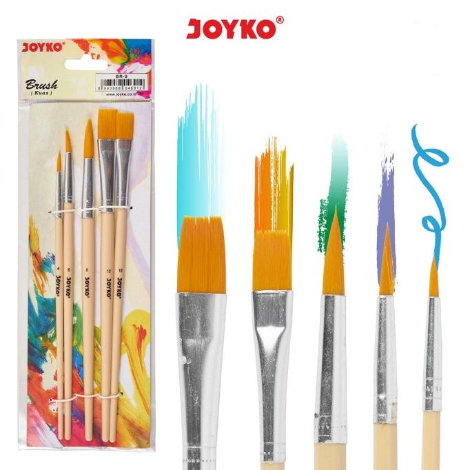 

Joyko Brush Set Cat Acrylic Watercolour Kuas Lukis Joyko Br-8 [12Pcs] Terbaik Dikelasnya