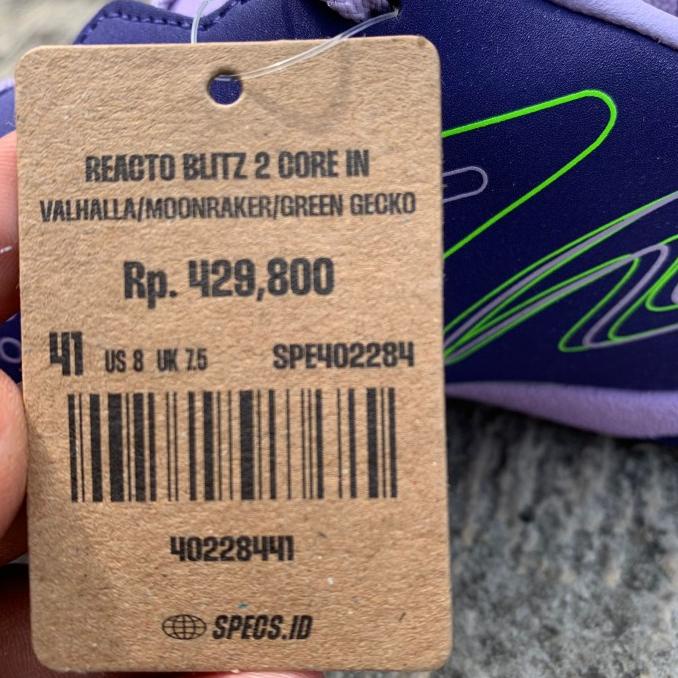 Sepatu Futsal Specs Reacto Blitz 2 Core IN Valhalla Moonraker Green