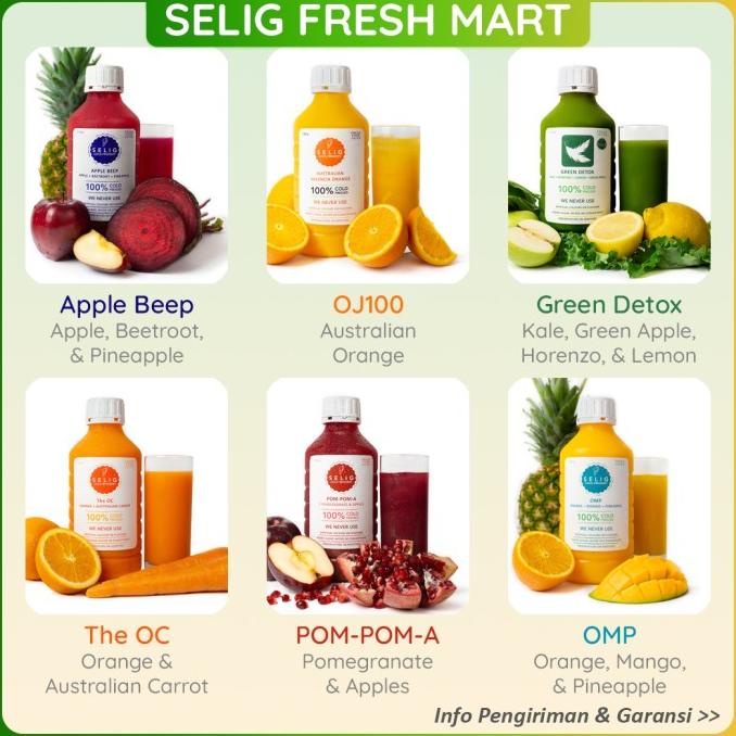 

Jus Buah Delima & Apel Cold Pressed Juice 1150ml - Selig Fresh Mart