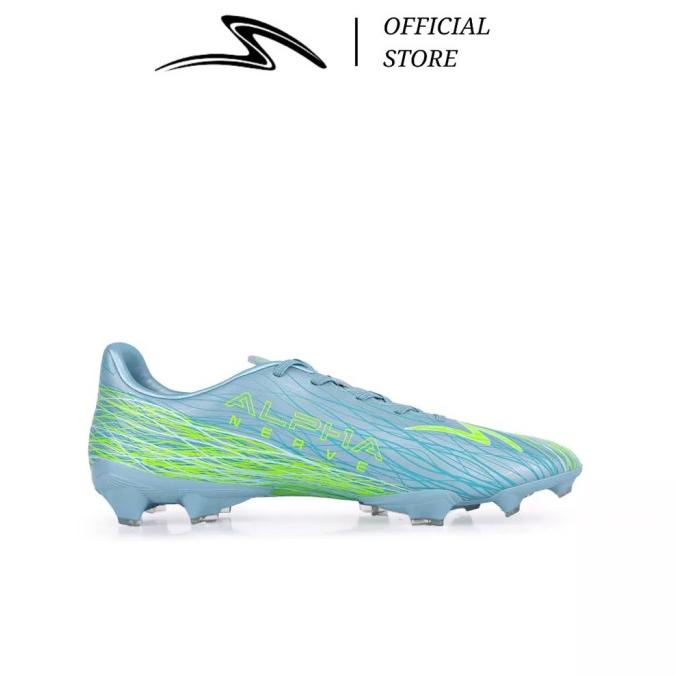 Sepatu Sepak Bola Specs Accelerator Alpha Nerve Pro FG Aqua Gray Green