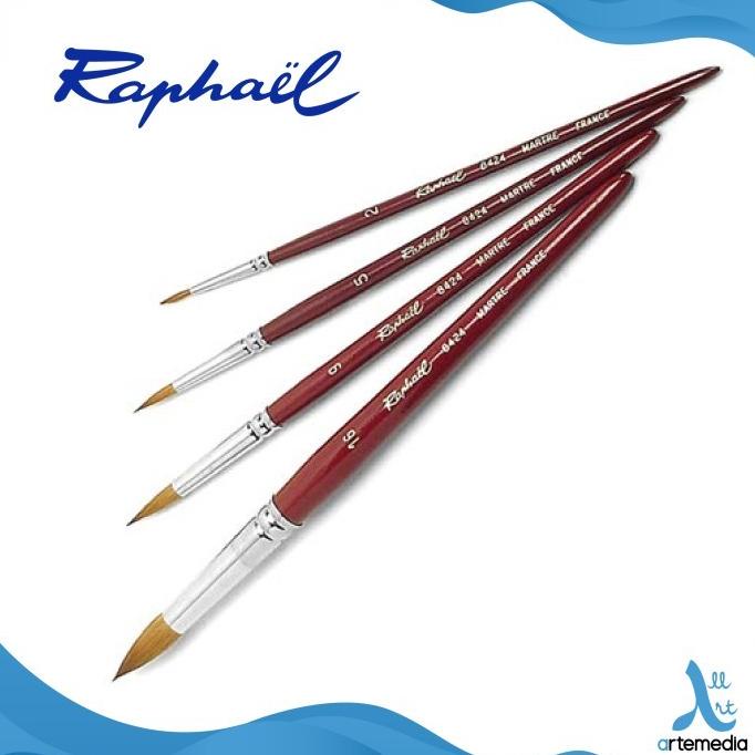 

Kuas Lukis Raphael 8424 Round Martora Red Sable Brush Short Handle Kualitas Premium