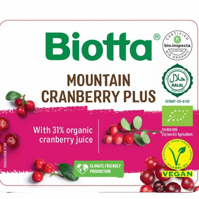 

Biotta - Wild Mountain Cranberry Juice 500ml (Cranberry Jus Organik)