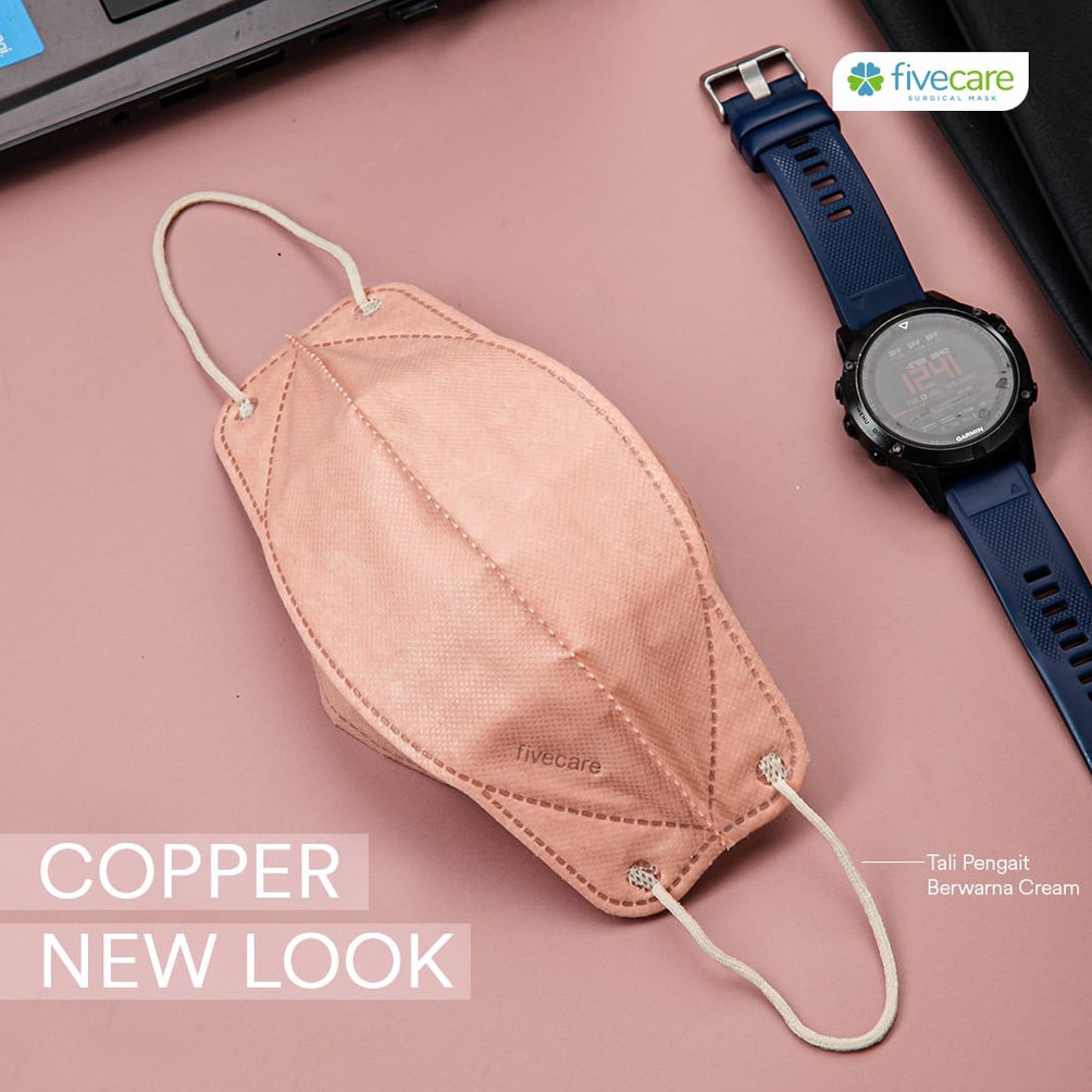 ♡ Masker Five Care Earloop 4Ply / Masker Medis 4D Fivecare / Evoplusmed ま