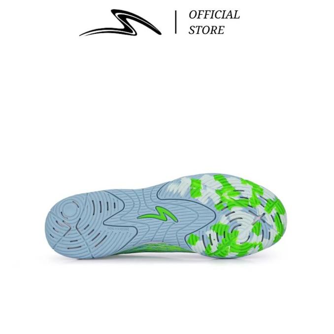 SPECS SEPATU FUTSAL ACCELERATOR ALPHA NERVE PRO IN AQUA GRAY GREEN