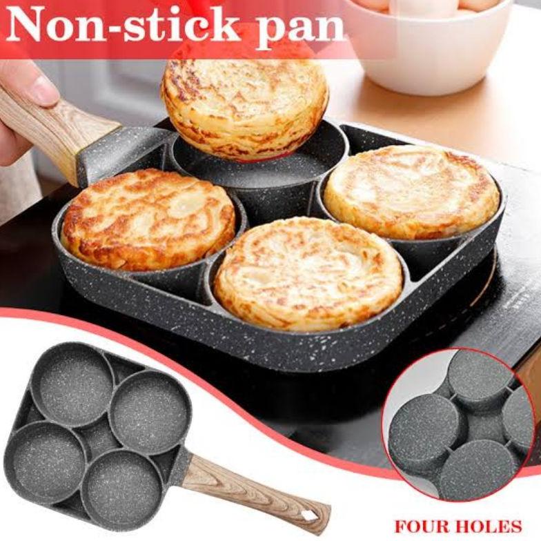 Burger Egg Grill Frying Pan 4 Lubang Suggo promo!!