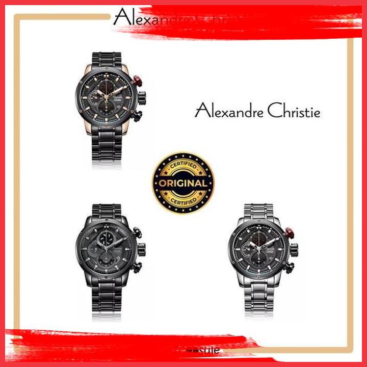 (NUNO) JAM TANGAN PRIA ALEXANDRE CHRISTIE ORIGINAL AC 6239 MC