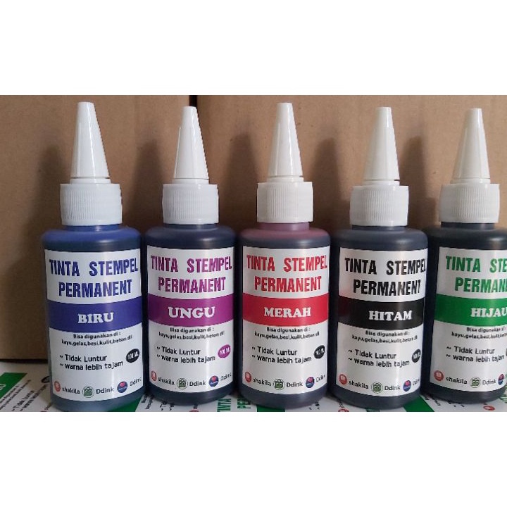 

✵Best Product TINTA STAMP PERMANENT/ TINTA BUAT PLASTIK,BAJA,ALMU,BETON DLL..100ML N44 ✺