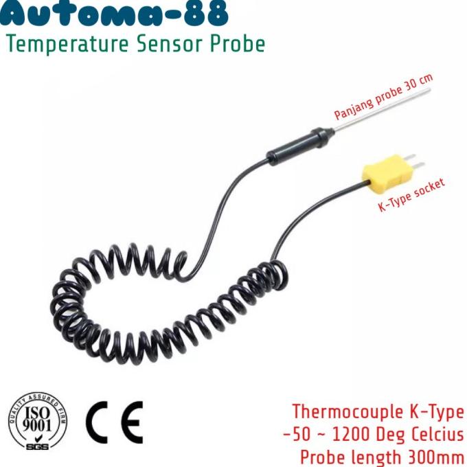 K-Type Probe Thermocouple Sensor Temperature thermometer 30 cm 30cm