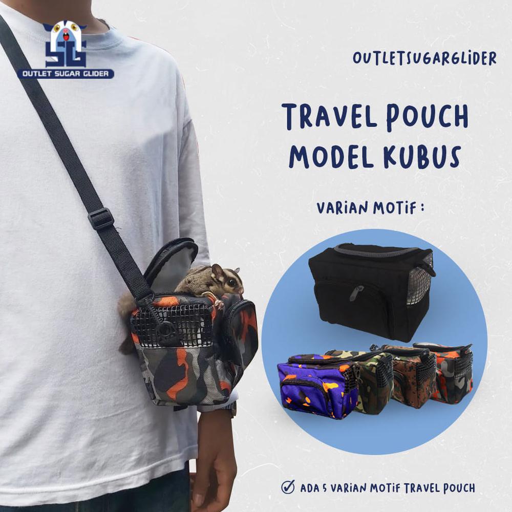 bisa cod TRAVEL POUCH MODEL KUBUS UNTUK HEWAN SUGAR GLIDER, TUPAI TERBANG MURAH MERIAH