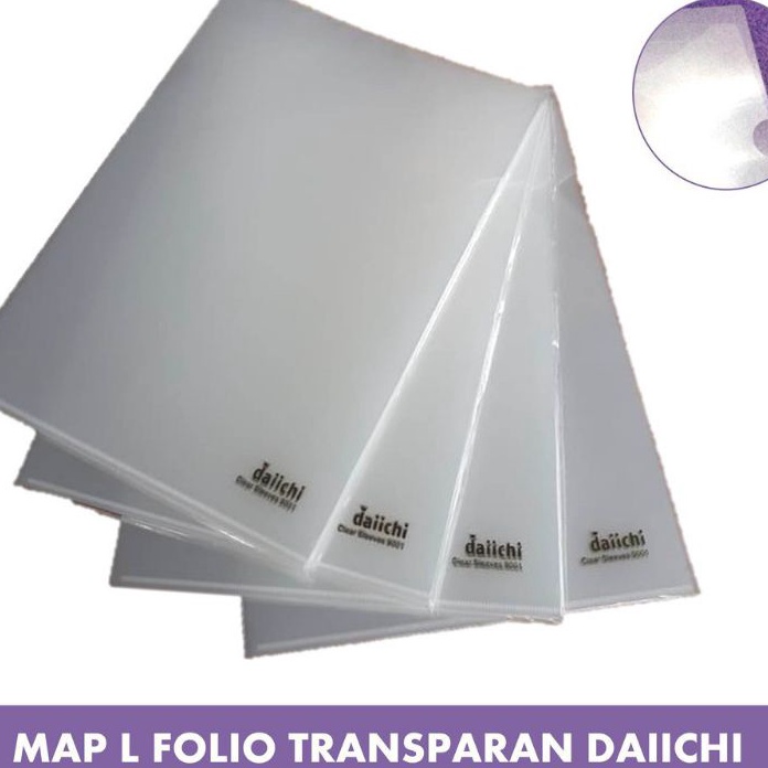 

YVYY5071 ORIGINAL% Map L/Clear Sleeves Transparant Daiichi A4 Dan F4 ( 1pak/12pcs )