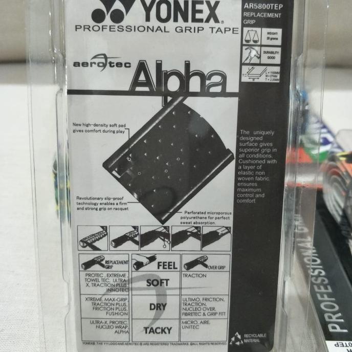 Grip Raket Badminton YONEX Ada Tulang Aerotec - Hand grip anti slip