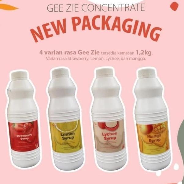 

Concentrate & Juice Syrup Gee Zie 1.2 Kg Pilih Varian Rasa