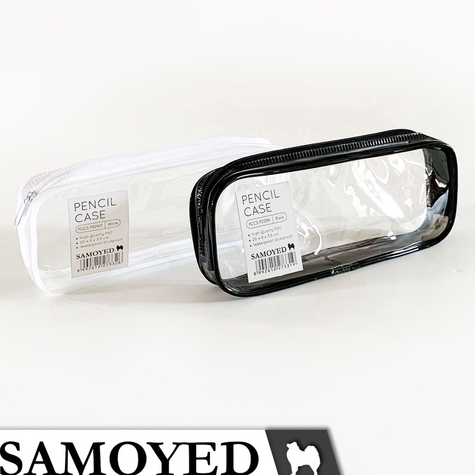 

[PROMO BD7B] SAMOYED PCCS-P22 Tempat / Kotak Pensil / Dompet / Pouch PVC Transparan Terhitz